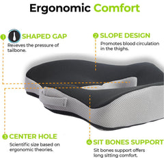 Ergonomic Memory Foam Seat Cushion