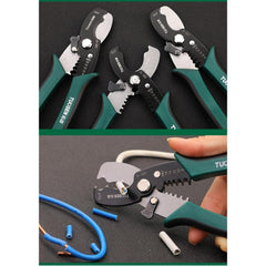 8" Wire Strippers Crimpers Cutter Pliers Multi-Function Hand Tool