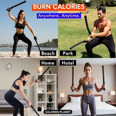 2pcs Black Portable Wireless Battle Rope